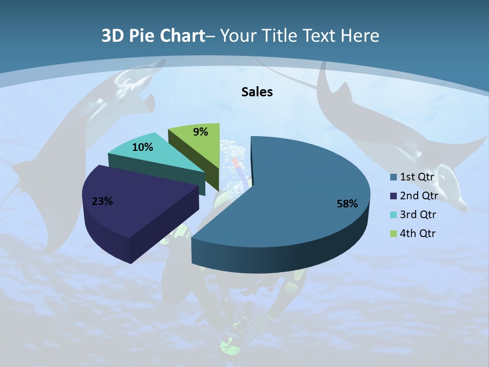 Leaf Green Isolated PowerPoint Template