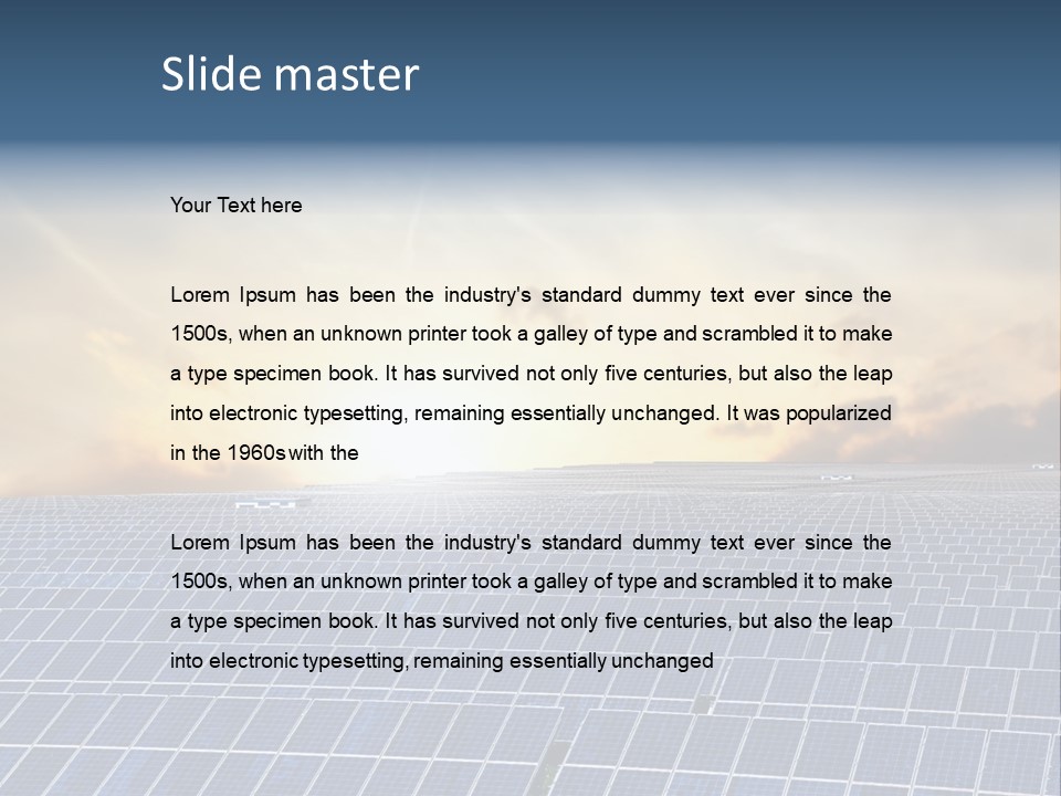 Design Array Plant PowerPoint Template