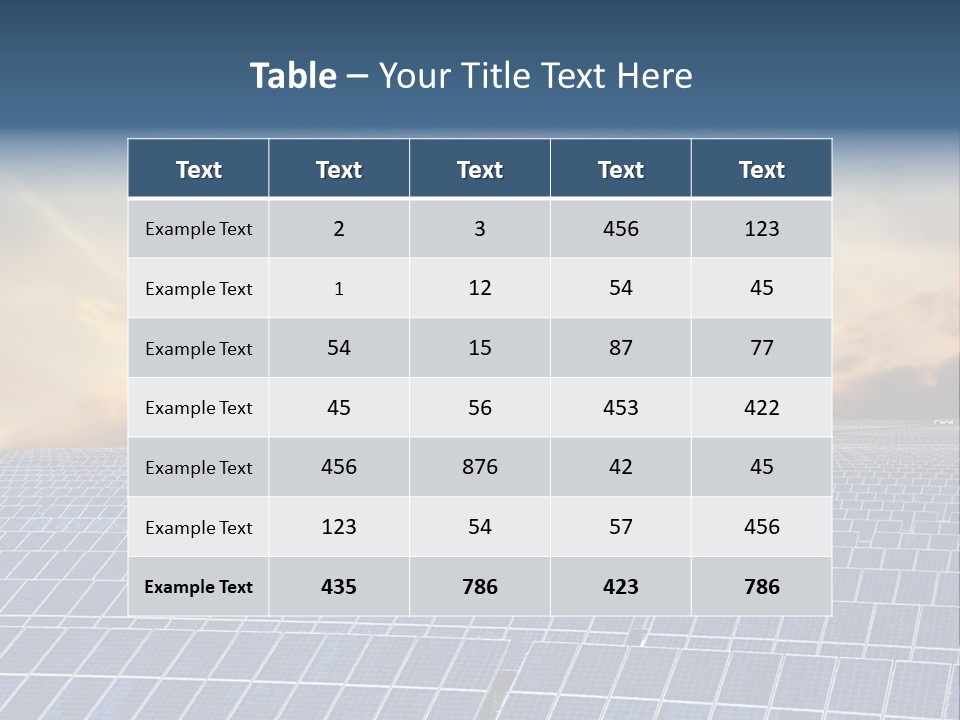 Design Array Plant PowerPoint Template