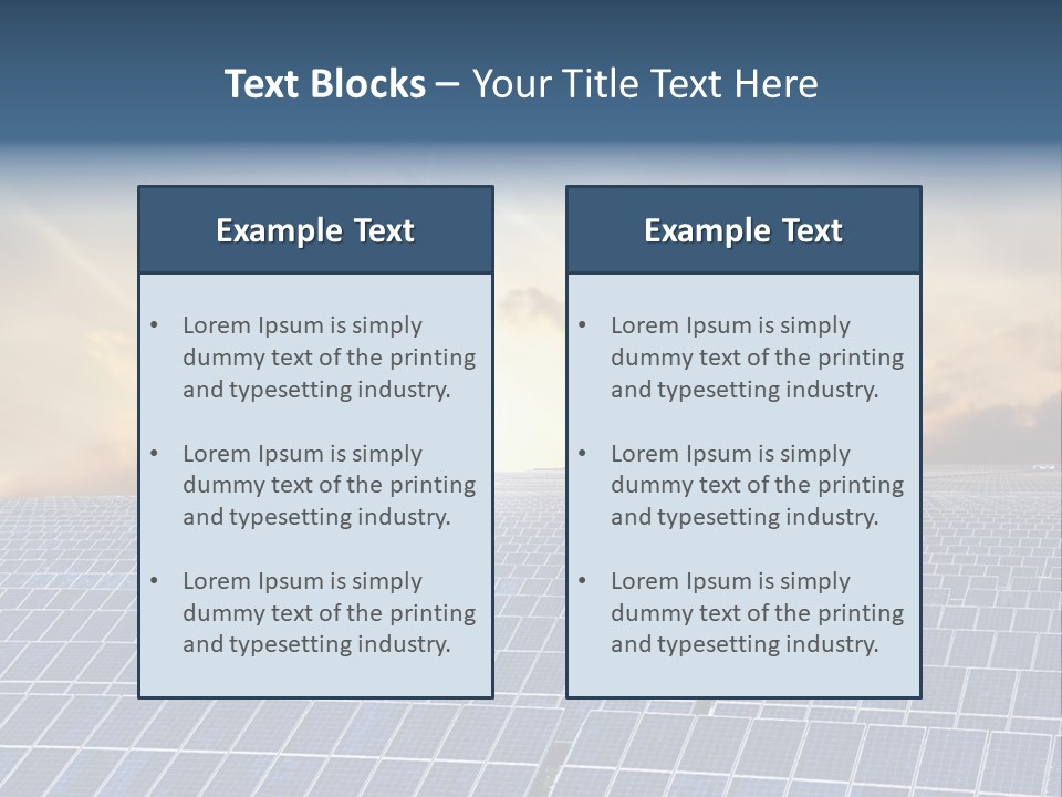 Design Array Plant PowerPoint Template