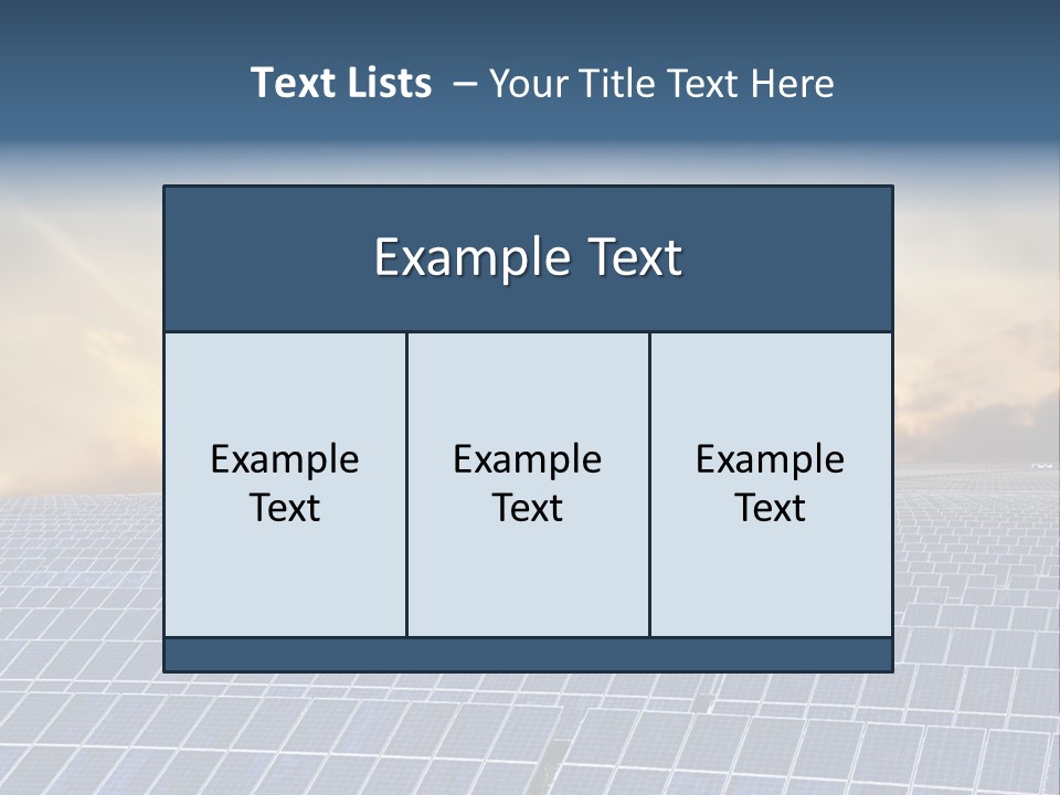Design Array Plant PowerPoint Template