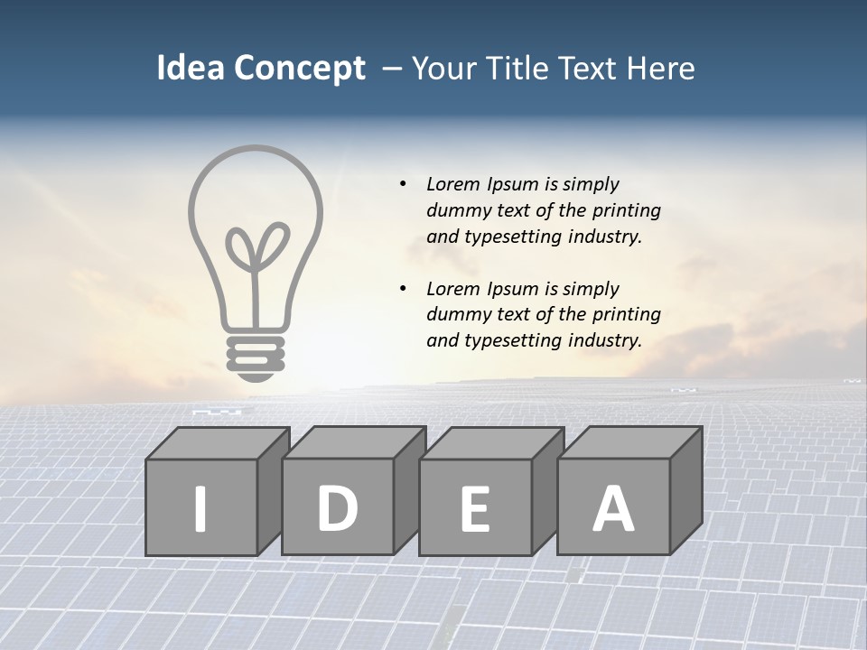 Design Array Plant PowerPoint Template