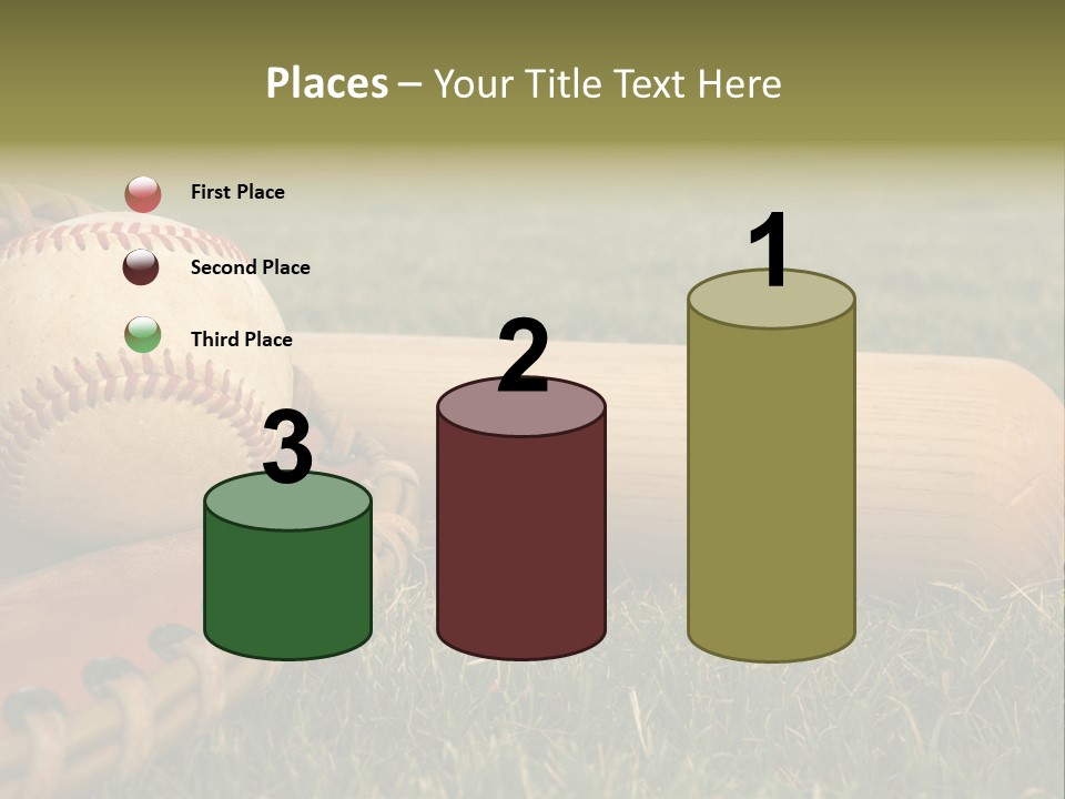 Field Infield Ball PowerPoint Template