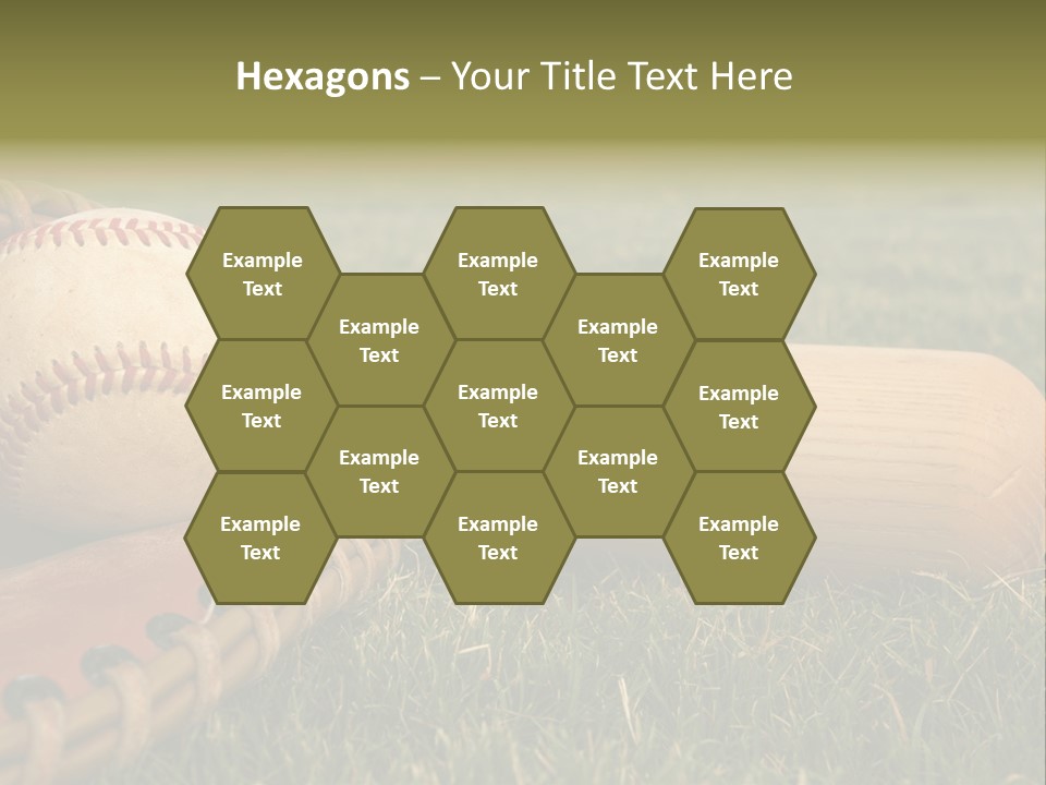 Field Infield Ball PowerPoint Template