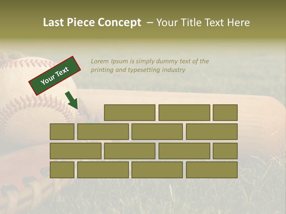 Field Infield Ball PowerPoint Template