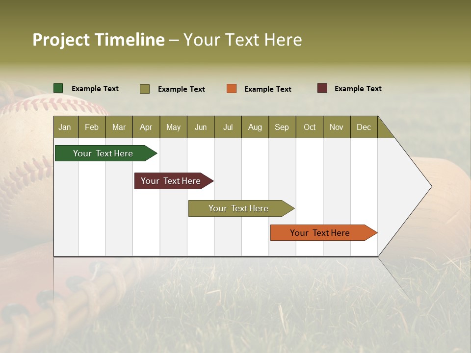 Field Infield Ball PowerPoint Template