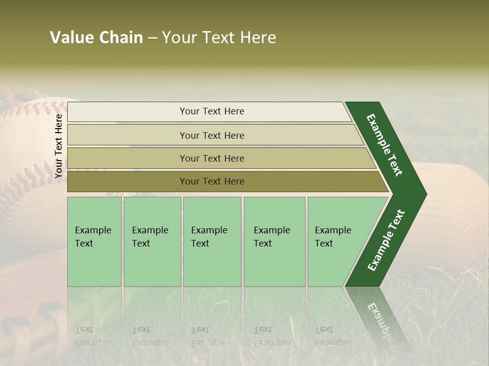 Field Infield Ball PowerPoint Template