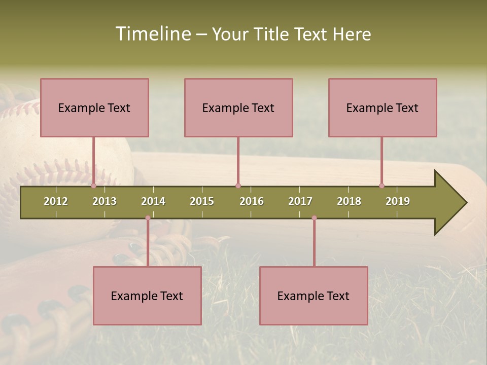Field Infield Ball PowerPoint Template