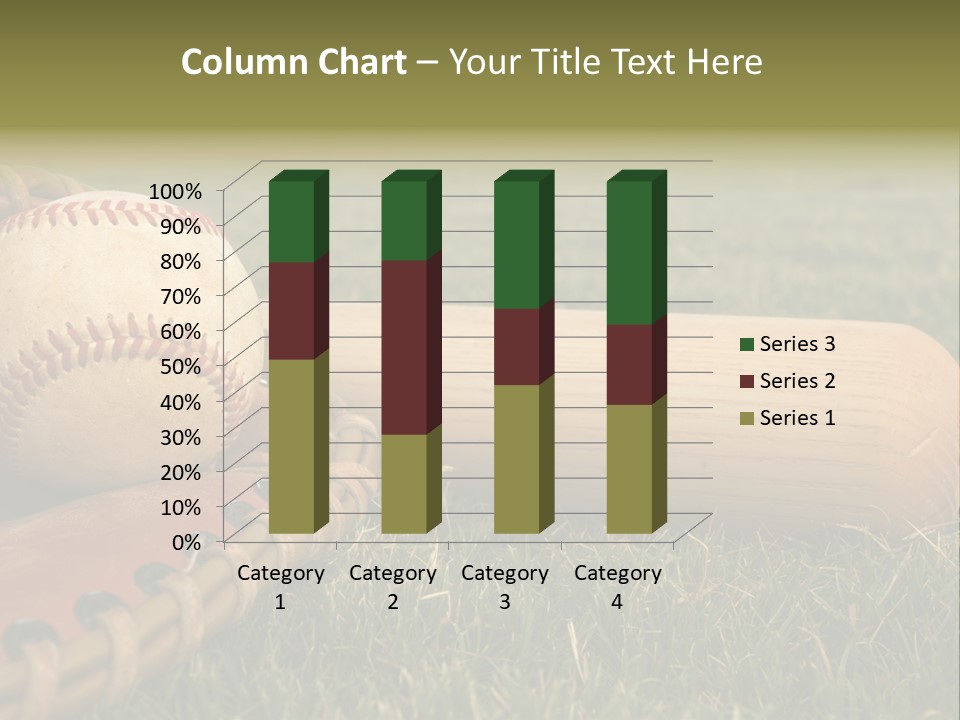 Field Infield Ball PowerPoint Template