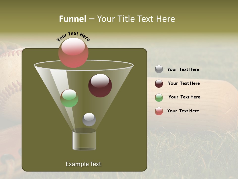 Field Infield Ball PowerPoint Template