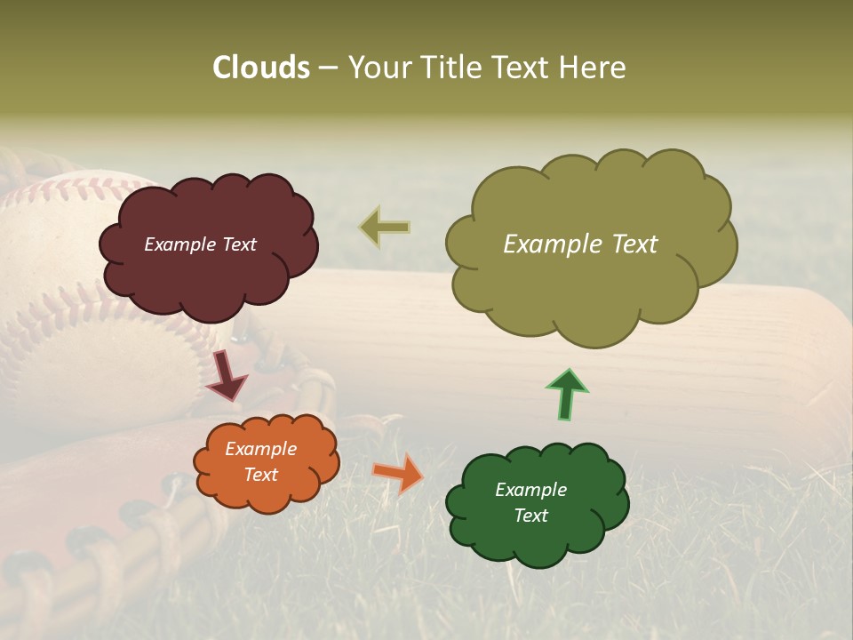 Field Infield Ball PowerPoint Template