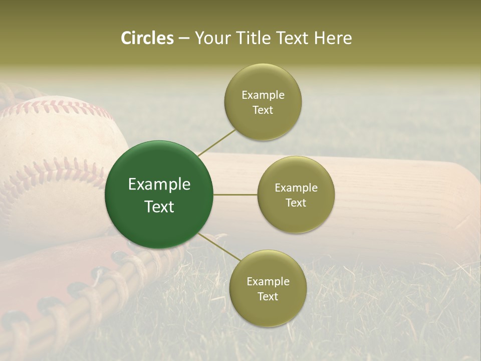 Field Infield Ball PowerPoint Template