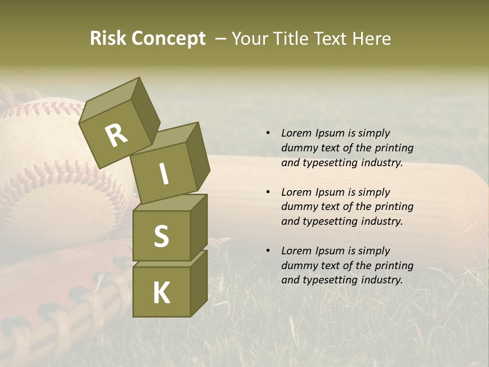 Field Infield Ball PowerPoint Template