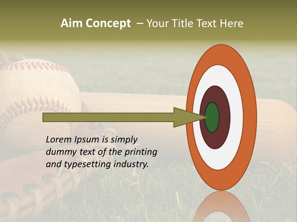 Field Infield Ball PowerPoint Template
