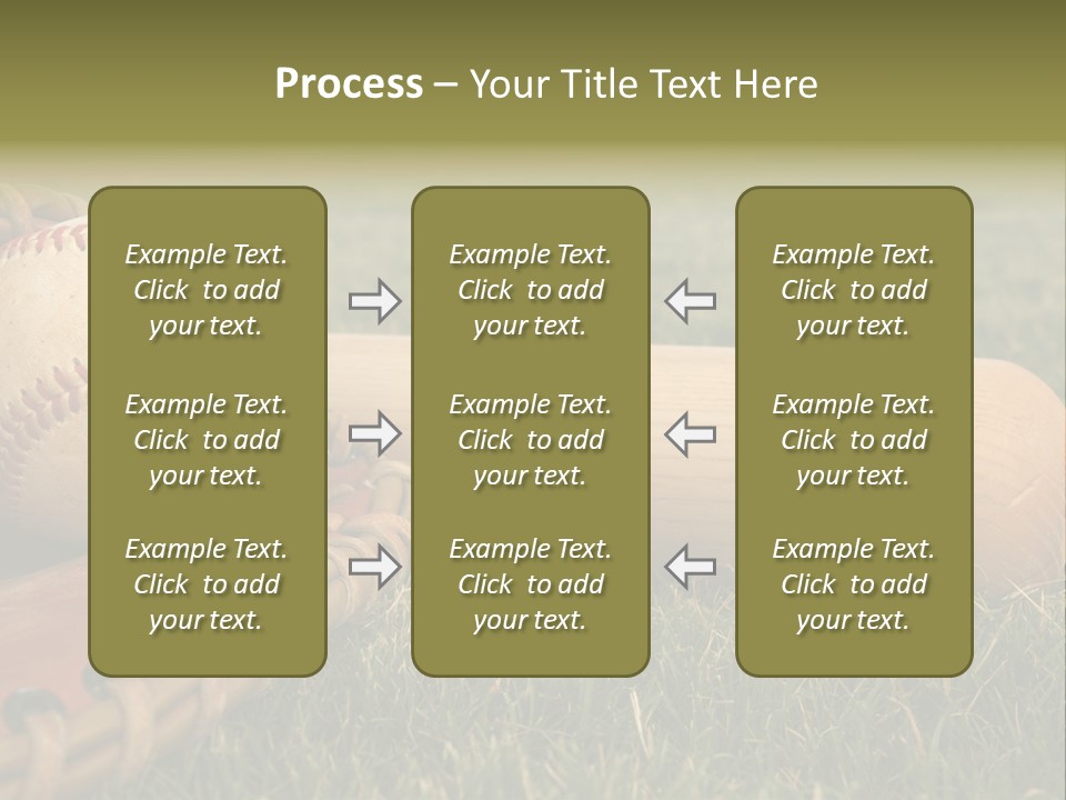 Field Infield Ball PowerPoint Template
