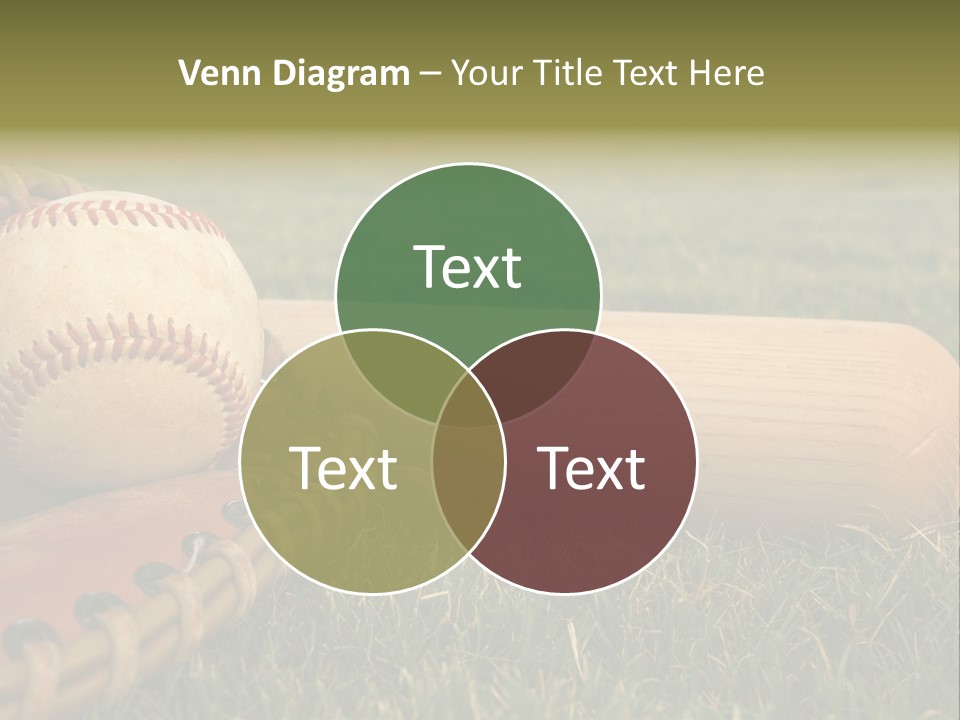 Field Infield Ball PowerPoint Template