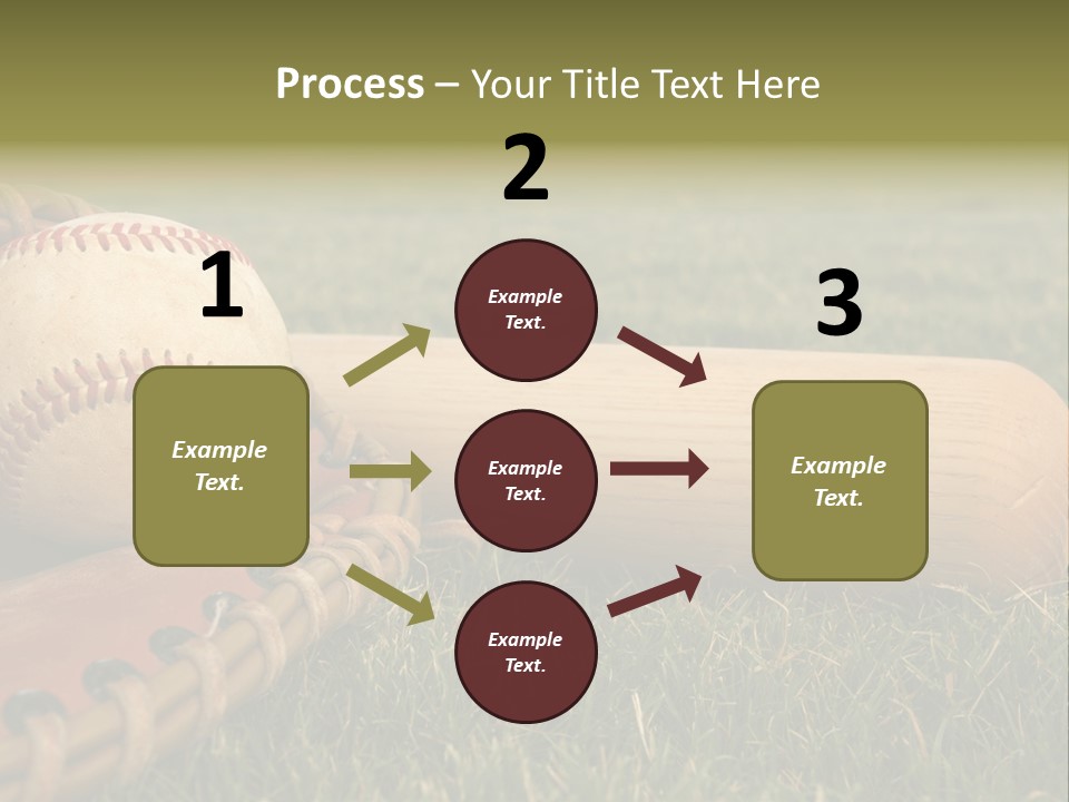 Field Infield Ball PowerPoint Template