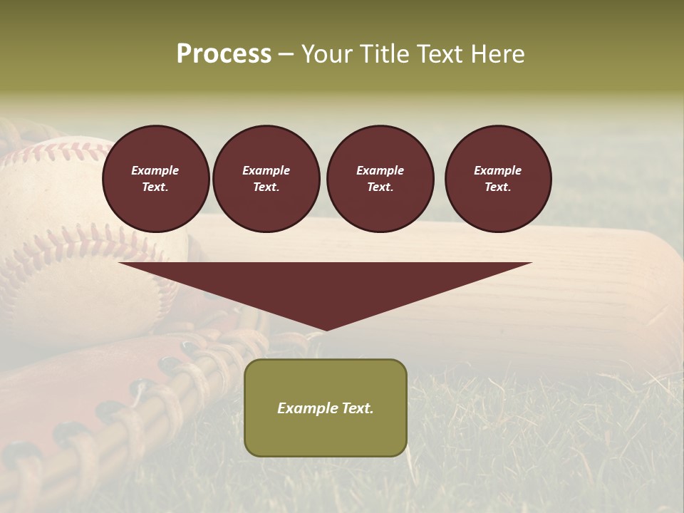 Field Infield Ball PowerPoint Template