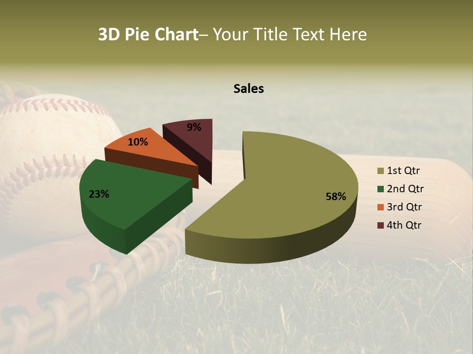 Field Infield Ball PowerPoint Template