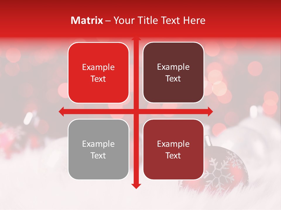 A Red And White Christmas Powerpoint Presentation PowerPoint Template