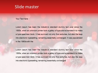 A Red And White Christmas Powerpoint Presentation PowerPoint Template