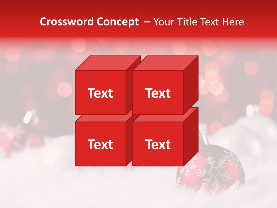 A Red And White Christmas Powerpoint Presentation PowerPoint Template