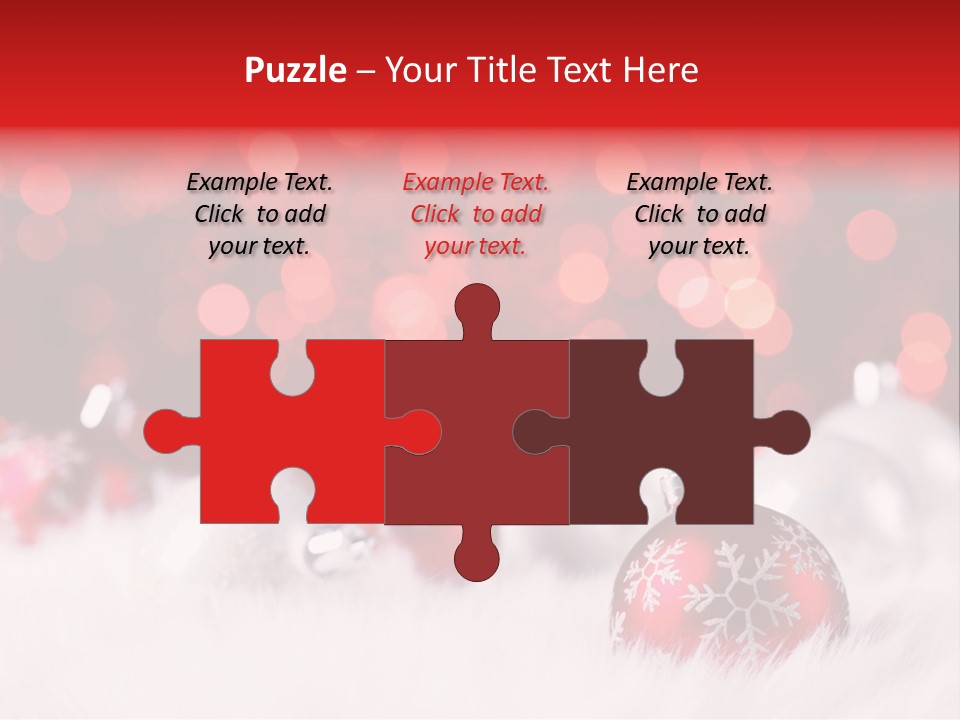 A Red And White Christmas Powerpoint Presentation PowerPoint Template