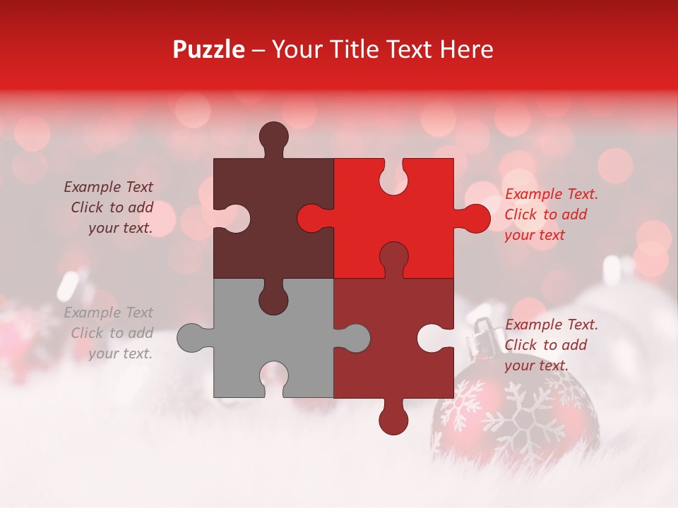 A Red And White Christmas Powerpoint Presentation PowerPoint Template