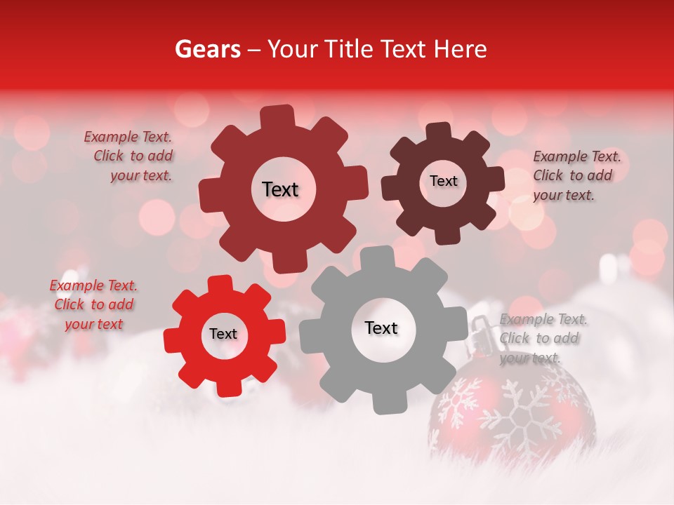 A Red And White Christmas Powerpoint Presentation PowerPoint Template