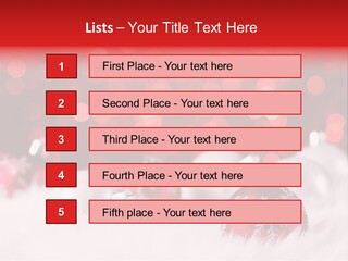 A Red And White Christmas Powerpoint Presentation PowerPoint Template