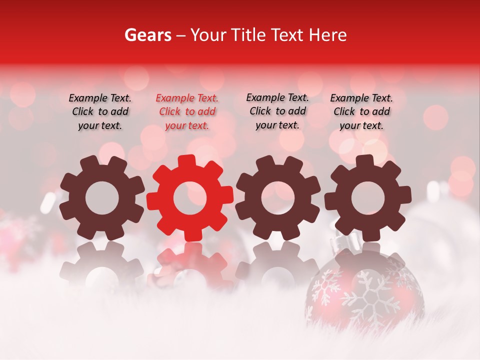 A Red And White Christmas Powerpoint Presentation PowerPoint Template