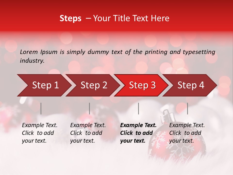 A Red And White Christmas Powerpoint Presentation PowerPoint Template