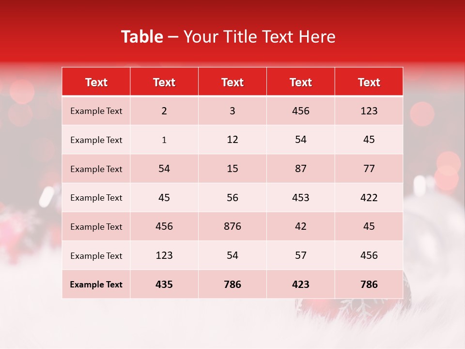 A Red And White Christmas Powerpoint Presentation PowerPoint Template