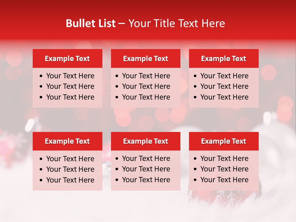 A Red And White Christmas Powerpoint Presentation PowerPoint Template