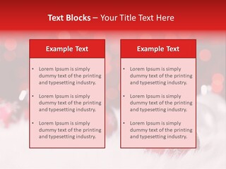 A Red And White Christmas Powerpoint Presentation PowerPoint Template
