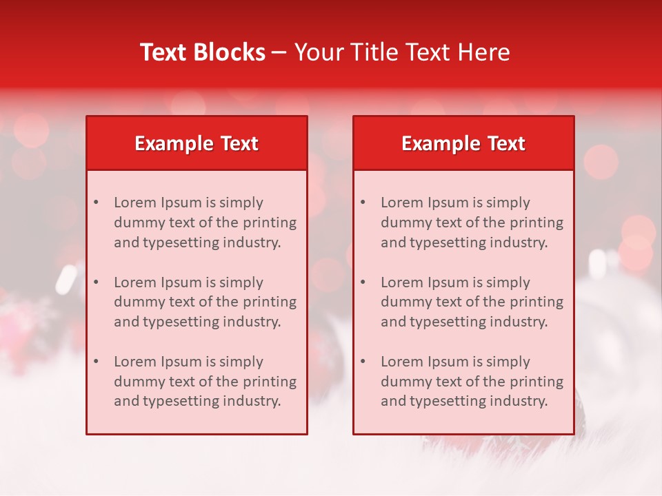 A Red And White Christmas Powerpoint Presentation PowerPoint Template