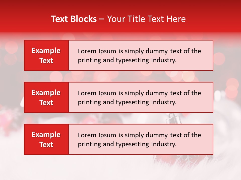 A Red And White Christmas Powerpoint Presentation PowerPoint Template