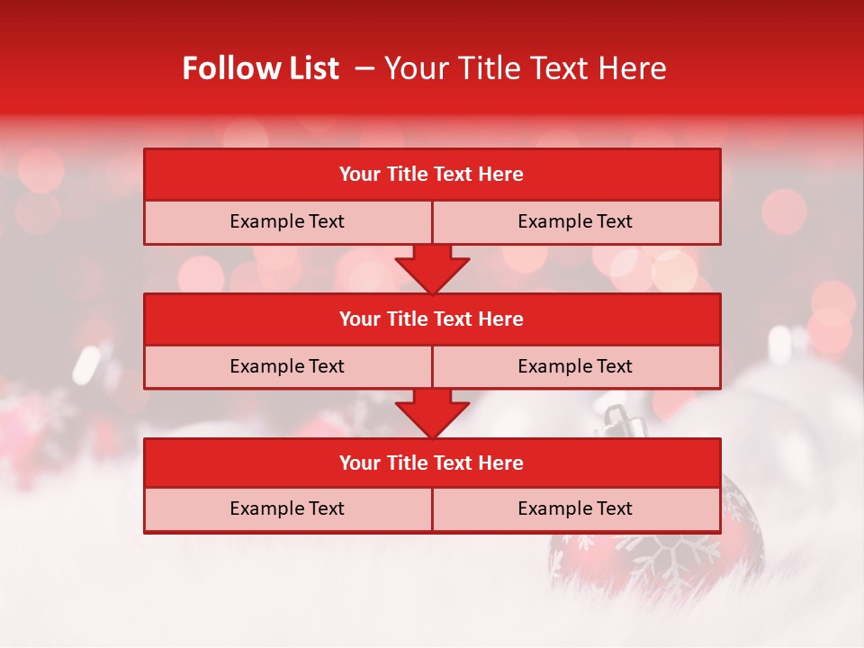 A Red And White Christmas Powerpoint Presentation PowerPoint Template