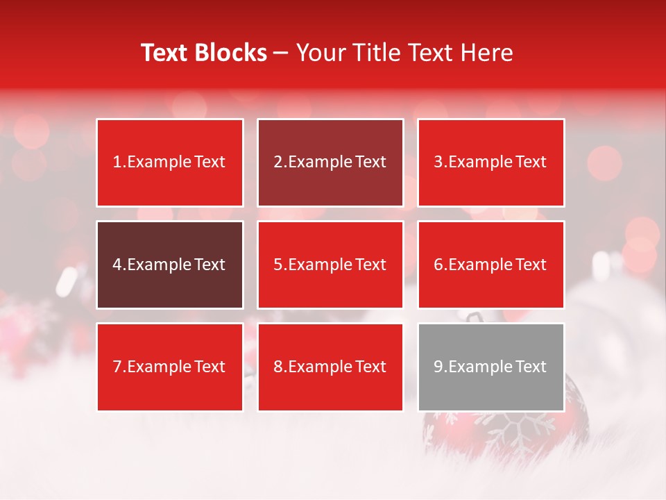 A Red And White Christmas Powerpoint Presentation PowerPoint Template