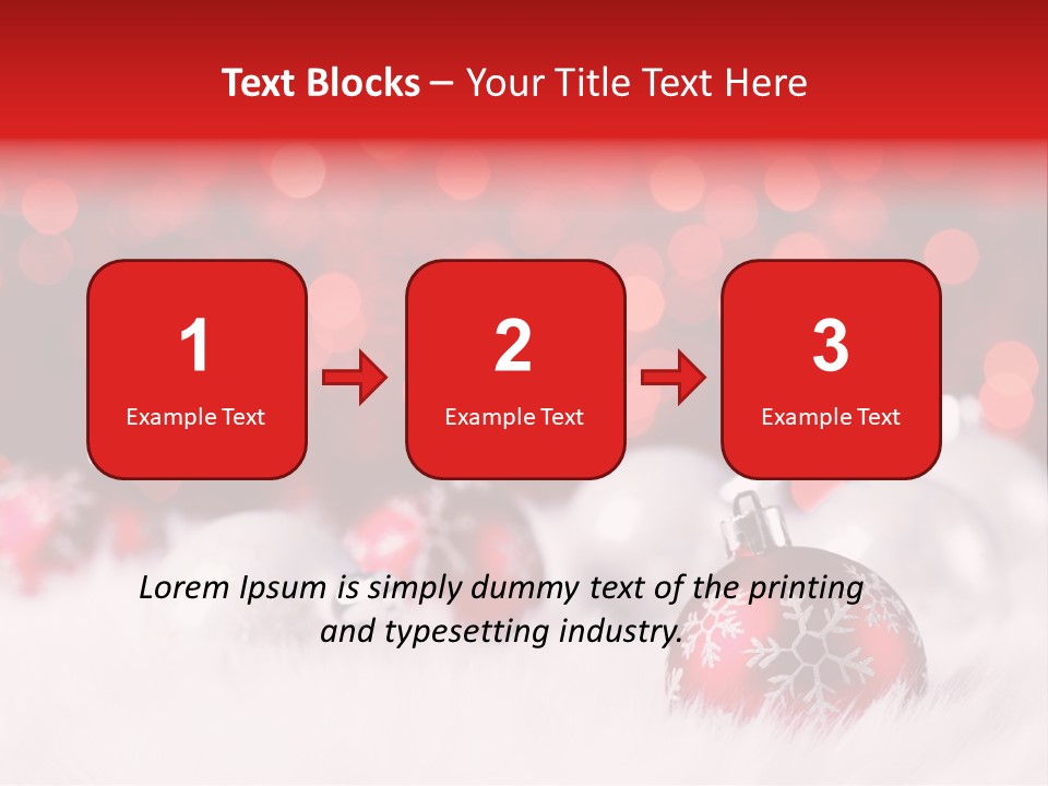 A Red And White Christmas Powerpoint Presentation PowerPoint Template