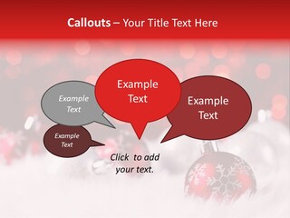 A Red And White Christmas Powerpoint Presentation PowerPoint Template
