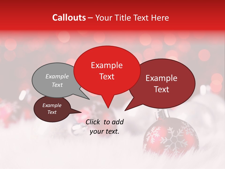 A Red And White Christmas Powerpoint Presentation PowerPoint Template
