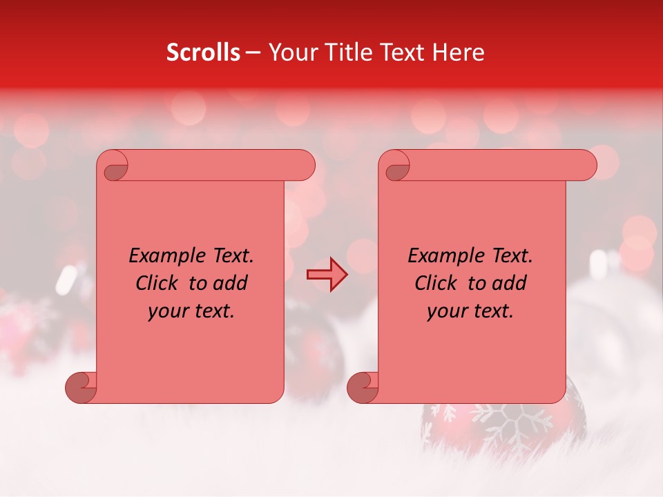 A Red And White Christmas Powerpoint Presentation PowerPoint Template