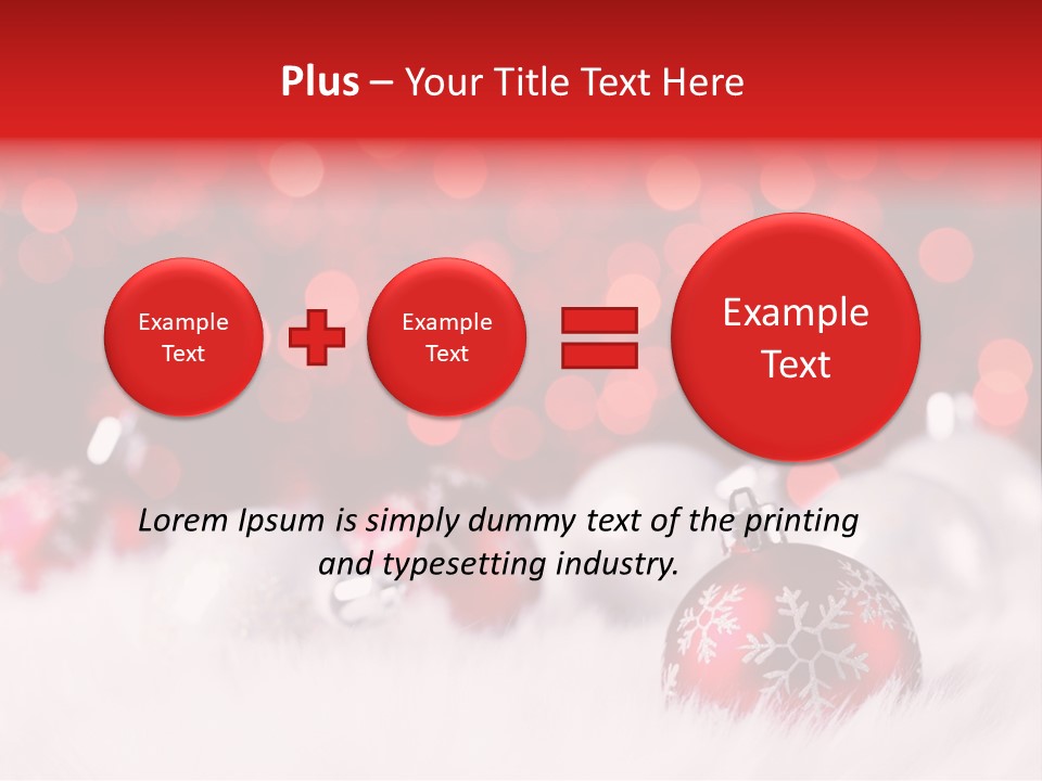 A Red And White Christmas Powerpoint Presentation PowerPoint Template