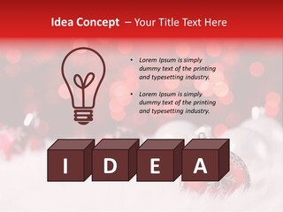 A Red And White Christmas Powerpoint Presentation PowerPoint Template