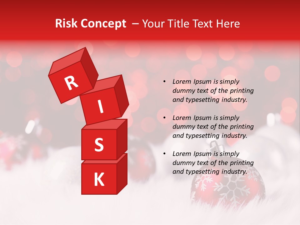 A Red And White Christmas Powerpoint Presentation PowerPoint Template