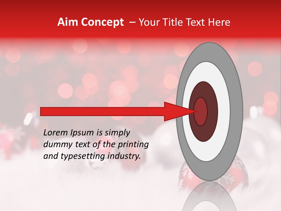 A Red And White Christmas Powerpoint Presentation PowerPoint Template