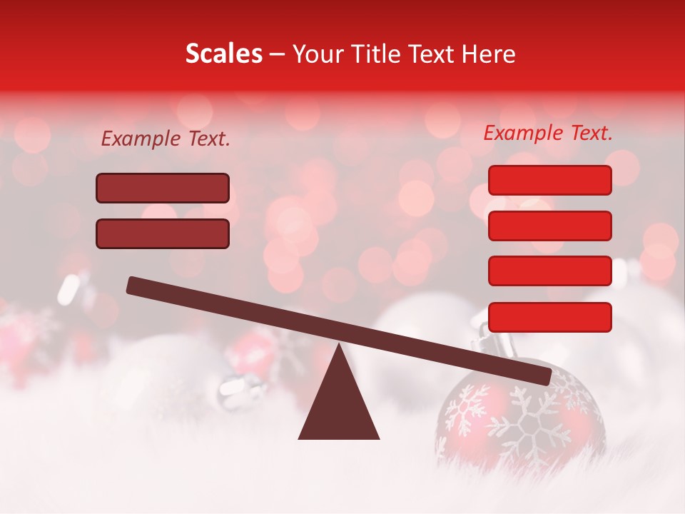 A Red And White Christmas Powerpoint Presentation PowerPoint Template