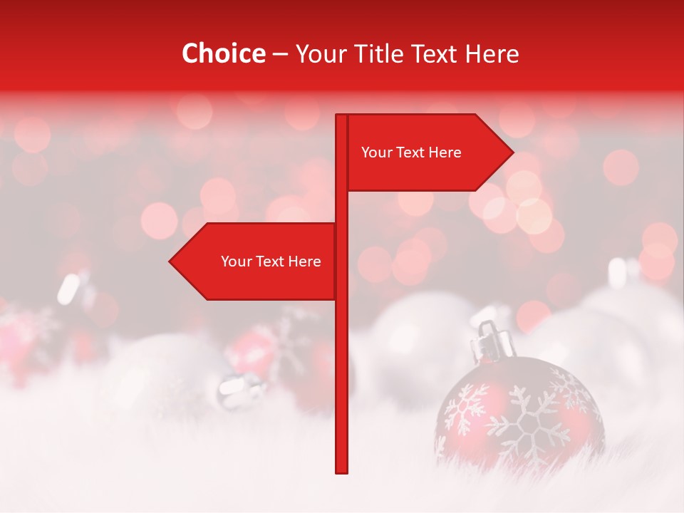 A Red And White Christmas Powerpoint Presentation PowerPoint Template