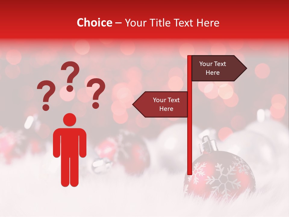 A Red And White Christmas Powerpoint Presentation PowerPoint Template